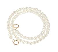 sourcing map Correa de perlas de imitación, correa de cadena cruzada de perlas de 43 pulgadas con hebilla de resorte, correa de repuesto para bolso de mano, correas de repuesto para colgar bolsos