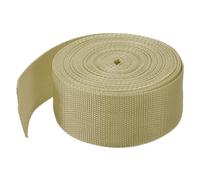 sourcing map Correa de polipropileno ligera de 10 yardas/30 pies, 5 cm, color caqui claro para correas de carga de equipaje al aire libre