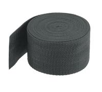 sourcing map Correa de polipropileno ligera de 50 mm (2 pulgadas) para mochila de 5 yardas, color gris oscuro para correas de carga de equipaje al aire libre, 4,5 m