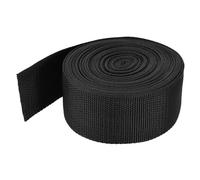 sourcing map Correa de polipropileno ligera de 50 mm para mochila de 10 yardas, color negro, para correas de carga de equipaje al aire libre