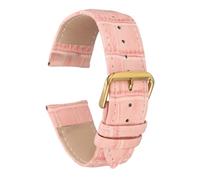 sourcing map Correa de reloj de cuero con patrón de cocodrilo en relieve, 6 colores, varios tamaños, repuesto con barras de resorte para hombres y mujeres, 14mm