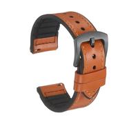 sourcing map Correa de reloj de cuero de liberación rápida, correa de silicona de repuesto de piel de vacuno, hebilla negra para hombres y mujeres, 20mm, Metal, Ágata
