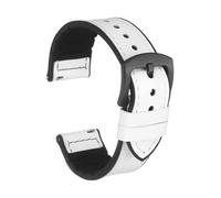 sourcing map Correa de reloj de cuero de liberación rápida, correa de silicona de repuesto de piel de vacuno, hebilla negra para hombres y mujeres, 22mm, Metal, Ágata