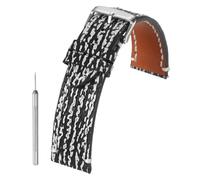 sourcing map Correa de reloj de cuero vintage, correa de repuesto de liberación rápida con hebilla de acero inoxidable, 24mm, Cuero, No es una piedra preciosa