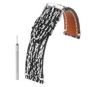 sourcing map Correa de reloj de cuero vintage, correa de repuesto de liberación rápida con hebilla de acero inoxidable, 23mm, Cuero, No es una piedra preciosa