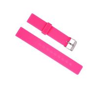 sourcing map Correa de Reloj de Goma Suave, 16mm Ancho, Banda Reloj de Silicona de Repuesto de Liberación Rápida, Rosa Caliente