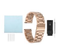 sourcing map Correa de reloj de malla de acero inoxidable de liberación rápida, correa de reloj de metal de doble bloqueo, correas de repuesto para hombres y mujeres, 22mm