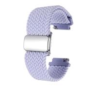 sourcing map Correa de reloj de nailon de 18 mm de liberación rápida, correas de repuesto para hombres y mujeres con hebilla magnética, color morado claro