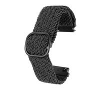 sourcing map Correa de reloj de nailon de 20 mm de liberación rápida, correas de repuesto para hombres y mujeres con hebilla de ajuste, color negro oscuro