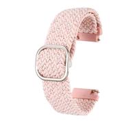 sourcing map Correa de reloj de nailon de 20 mm de liberación rápida, correas de repuesto para hombres y mujeres con hebilla de ajuste, color rosa