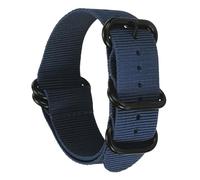 sourcing map Correa de reloj de nailon de 22 mm, correas de repuesto para hombres y mujeres con hebilla redonda plana, color azul marino (29 mm)