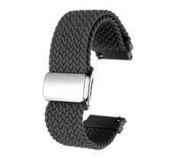 sourcing map Correa de reloj de nailon de 22 mm de liberación rápida, correas de repuesto para hombres y mujeres con hebilla magnética, color gris