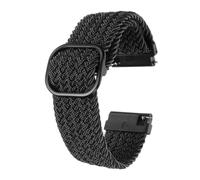 sourcing map Correa de reloj de nailon de 22 mm de liberación rápida, correas de repuesto para hombres y mujeres con hebilla de ajuste, color negro oscuro