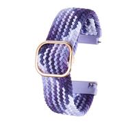 sourcing map Correa de reloj de nailon de 22 mm de liberación rápida, correas de repuesto para hombres y mujeres con hebilla de ajuste, morado degradado