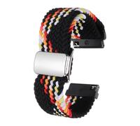 sourcing map Correa de reloj de nailon de 22 mm de liberación rápida, correas de repuesto para hombres y mujeres con hebilla magnética, colores negros