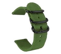 sourcing map Correa de reloj de nailon de 22 mm de liberación rápida, correas de repuesto para hombres y mujeres con hebilla redonda plana, color verde militar (29 mm)