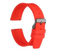 sourcing map Correa de reloj de silicona de liberación rápida, flexible, de goma suave, con cierre de acero inoxidable, correa de repuesto para hombres y mujeres, 18mm, Silicona, No es una piedra