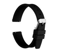 sourcing map Correa de reloj de silicona de liberación rápida, flexible, de goma suave, con cierre de acero inoxidable, correa de repuesto para hombres y mujeres, 18mm, Silicona, No es una piedra