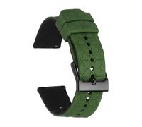 sourcing map Correa de reloj de silicona suave de liberación rápida, correa de repuesto deportiva con hebilla de acero inoxidable, 20mm, Silicona, Sin piedra preciosa