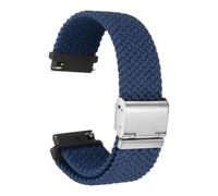 sourcing map Correa de reloj trenzada de nailon de liberación rápida con hebilla de acero inoxidable, 22mm, Nailon, No es una piedra preciosa