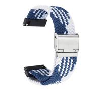 sourcing map Correa de reloj trenzada de nailon de liberación rápida con hebilla de acero inoxidable, 22mm, Nailon, No es una piedra preciosa