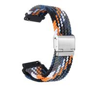 sourcing map Correa de reloj trenzada de nailon de liberación rápida con hebilla de acero inoxidable, 22mm, Nailon, No es una piedra preciosa