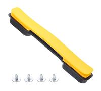 sourcing map Correa de transporte de plástico para maleta, de 8.5 pulgadas, con tornillos para caja de traje, color amarillo