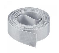sourcing map Correa plana de nylon de 1 pulgada 4 yardas tono plateado para mochila, correa de carga, estante de equipaje