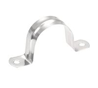 sourcing map Correa rígida de tubo de 38 mm (1,5 pulgadas), 2 correas de tubo de tensión de acero inoxidable 201 abrazadera de clip de tubo de tensión 8 piezas