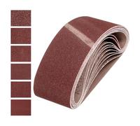 sourcing map Correas de lijado de 100 mm x 610 mm, 18 unidades de grano 40/80/120/180/240/320, de óxido de aluminio, lijadora de lijadora para carpintería, pulido de metal, afilador de cuchillos