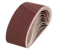 sourcing map Correas de lijado de 100 mm x 610 mm, 20 unidades, grano 400, lijadora de óxido de aluminio, para carpintería, pulido de metal, afilador de cuchillos