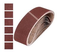 sourcing map Correas de lijado de 152 mm x 1220 mm, 12 unidades de grano 60/80/120/150/240/400 de óxido de aluminio, lijadora abrasiva para carpintería, pulido de metal, afilador de cuchillos