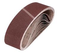 sourcing map Correas de lijado de 152 mm x 1220 mm, 20 unidades, grano 80, lijadora, lijadora, lijadora, para carpintería, pulido de metal, afilador de cuchillos