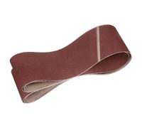 sourcing map Correas de lijado de 152 mm x 2260 mm, 3 piezas de grano 80/120/240 de óxido de aluminio abrasivo para carpintería, pulido de metal, afilador de cuchillos