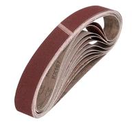 sourcing map Correas de lijado de 25 mm x 1067 mm, 12 unidades, grano 150, lijadora, lijadora, lijadora, para carpintería, pulido de metal, afilador de cuchillos