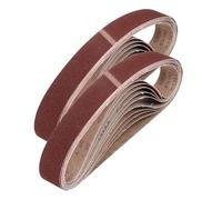 sourcing map Correas de lijado de 25 mm x 1067 mm, 24 unidades de grano 40/80/120/240 de óxido de aluminio, lijadora de lijadora para carpintería, pulido de metal, afilador de cuchillos