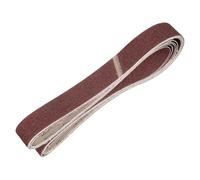 sourcing map Correas de lijado de 38 mm x 1524 mm, 6 unidades, grano 36, óxido de aluminio, lijadora, lijadora, para carpintería, pulido de metal, afilador de cuchillos
