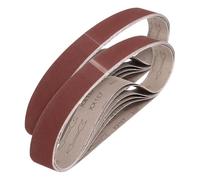 sourcing map Correas de lijado de 50 mm x 1220 mm, 15 unidades, grano 80/120/150/240/400 de óxido de aluminio, lijadora, lijadora para carpintería, pulido de metal, afilador de cuchillos