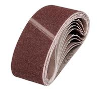sourcing map Correas de lijado de 76 mm x 533 mm, 24 unidades, grano 60, lijadora de óxido de aluminio, para carpintería, pulido de metal, afilador de cuchillos