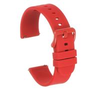 sourcing map Correas de Reloj de Silicona, Correa de Reloj de 20 mm Con Hebilla de Aleación de Zinc y Liberación Rápida para Hombres y Mujeres, Rojo