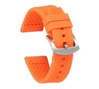 sourcing map Correas de reloj de silicona suave de liberación rápida con hebilla para hombres y mujeres, 22mm, Silicona, No es una piedra preciosa