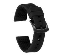 sourcing map Correas de reloj de silicona suave de liberación rápida con hebilla para hombres y mujeres, 20mm, Silicona, No es una piedra preciosa