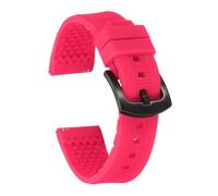 sourcing map Correas de reloj de silicona suave de liberación rápida con hebilla para hombres y mujeres, 22mm, Silicona, No es una piedra preciosa