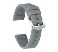 sourcing map Correas de reloj de silicona suave de liberación rápida con hebilla para hombres y mujeres, 20mm, Silicona, No es una piedra preciosa