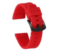 sourcing map Correas de reloj de silicona suave de liberación rápida con hebilla para hombres y mujeres, 20mm, Silicona, No es una piedra preciosa