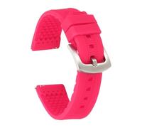 sourcing map Correas de reloj de silicona suave de liberación rápida con hebilla para hombres y mujeres, 20mm, Silicona, No es una piedra preciosa