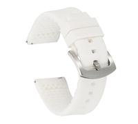 sourcing map Correas de reloj de silicona suave de liberación rápida con hebilla para hombres y mujeres, 20mm, Silicona, No es una piedra preciosa