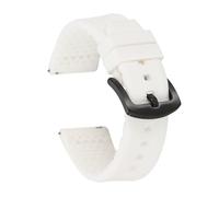 sourcing map Correas de reloj de silicona suave de liberación rápida con hebilla para hombres y mujeres, 20mm, Silicona, No es una piedra preciosa