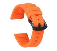 sourcing map Correas de reloj de silicona suave de liberación rápida con hebilla para hombres y mujeres, 22mm, Silicona, No es una piedra preciosa