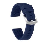 sourcing map Correas de reloj de silicona suave de liberación rápida con hebilla para hombres y mujeres, 22mm, Silicona, No es una piedra preciosa